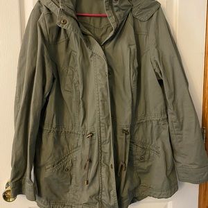 Style & Co anorak jacket. Olive green. Size 1X